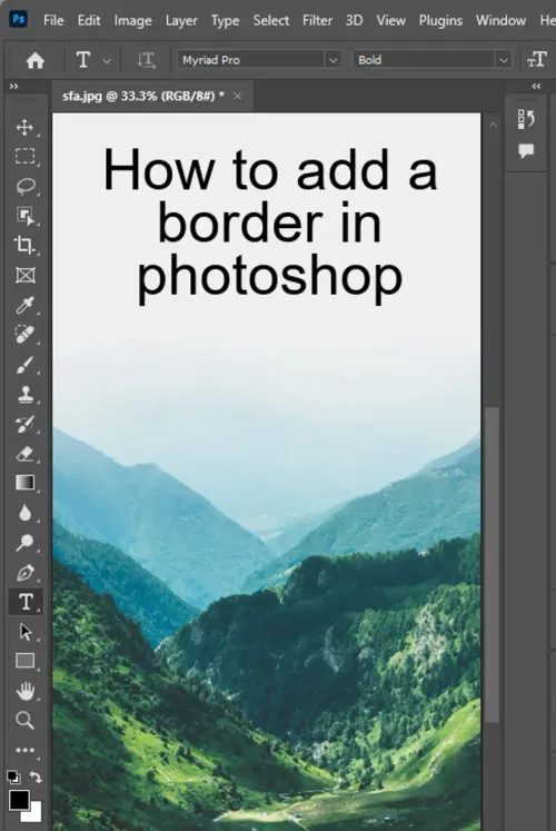 How to add a border in Photoshop? 4 Steps!